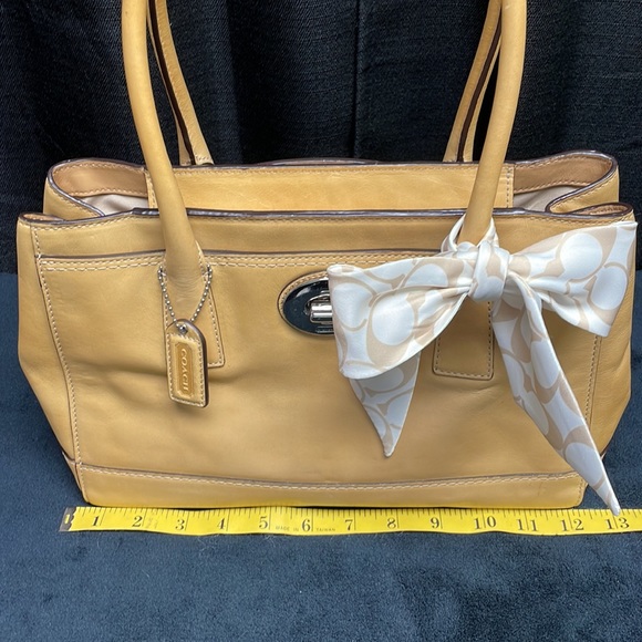 Coach F13675 Buckskin Satchel - Picture 14 of 16